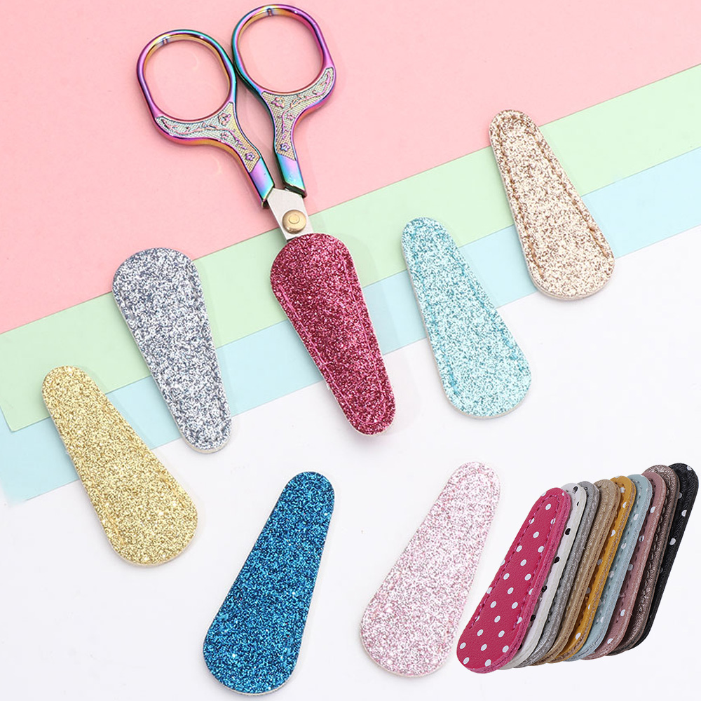 Embroidery Software - DIY กรรไกรแขนป้องกันการบาดเจ็บใช้งานง่ายเย็บปักถักร้อยกรรไกรเคสกันกระแทก PU หนังกรรไกรปกเย็บเครื่องมือ
