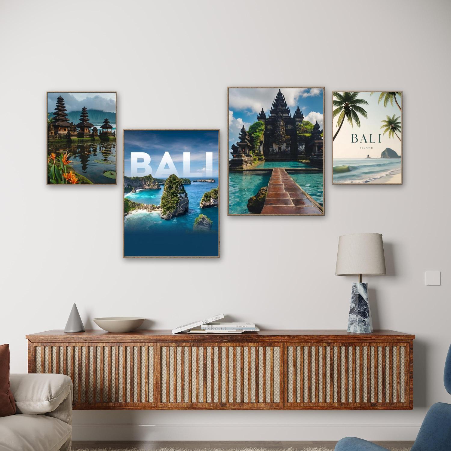 Embroidery Bali - ภาพวาดเพชร DIY ลายวิวเกาะบาหลี ทิวทัศน์ชายหาดเกาะเขตร้อน งานปักเพชร 5