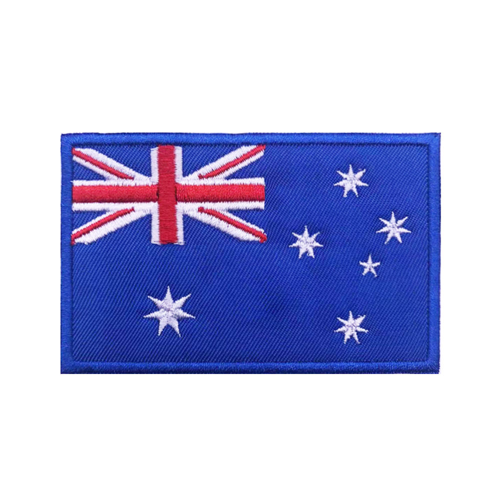 Embroidery In Australia - ธงออสเตรเลียออสเตรเลีย Patches Armband แผ่นแปะติดเสื้อ Hook &