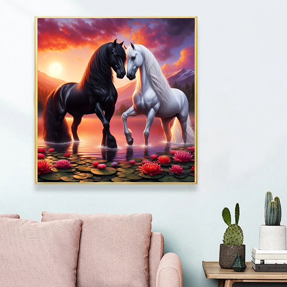 Huacan ชุดวาดเขียนสำหรับเด็กติ - Embroidery Horse บทวิจารณ์และราคา