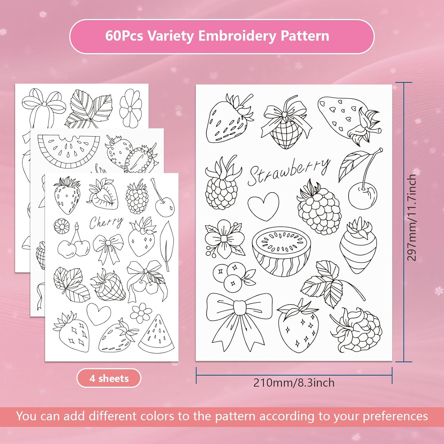 กระดาษปักลายสตรอว์เบอร์รีแบบพิ - Embroidery Software บทวิจารณ์และราคา