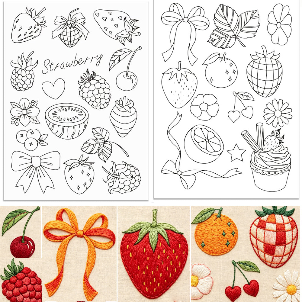 กระดาษปักลายสตรอว์เบอร์รีแบบพิ - Embroidery Software บทวิจารณ์และราคา