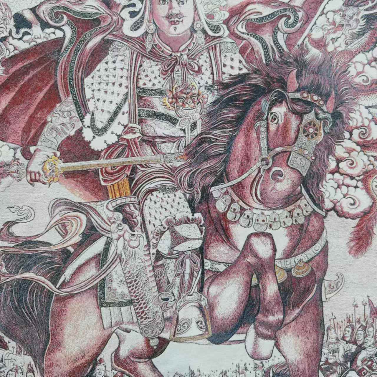 ภาพปักธงทังก้าขนาด 35 นิ้ว ศิล - Embroidery Horse บทวิจารณ์และราคา