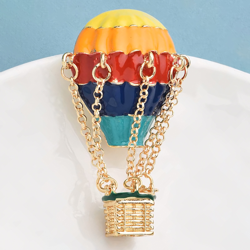 เข็มกลัดรูปบอลลูนเคลือบสีหลากส - Embroidery Bali บทวิจารณ์และราคา