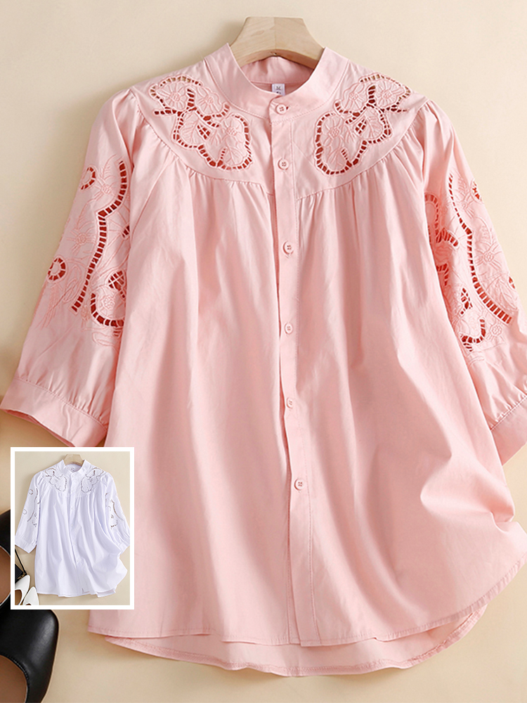 เสื้อเชิ้ตปักลายสไตล์เรโทร ทรง - Embroidery Artist บทวิจารณ์และราคา