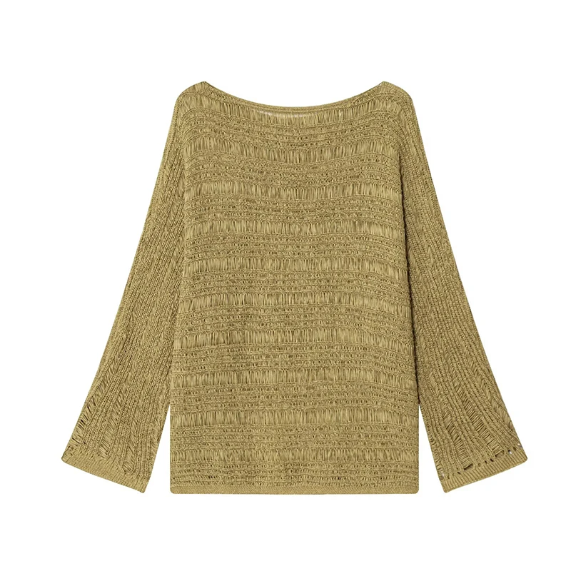 เสื้อสเวตเตอร์ถักคอเรือสไตล์วิ - Embroidery Fashion บทวิจารณ์และราคา