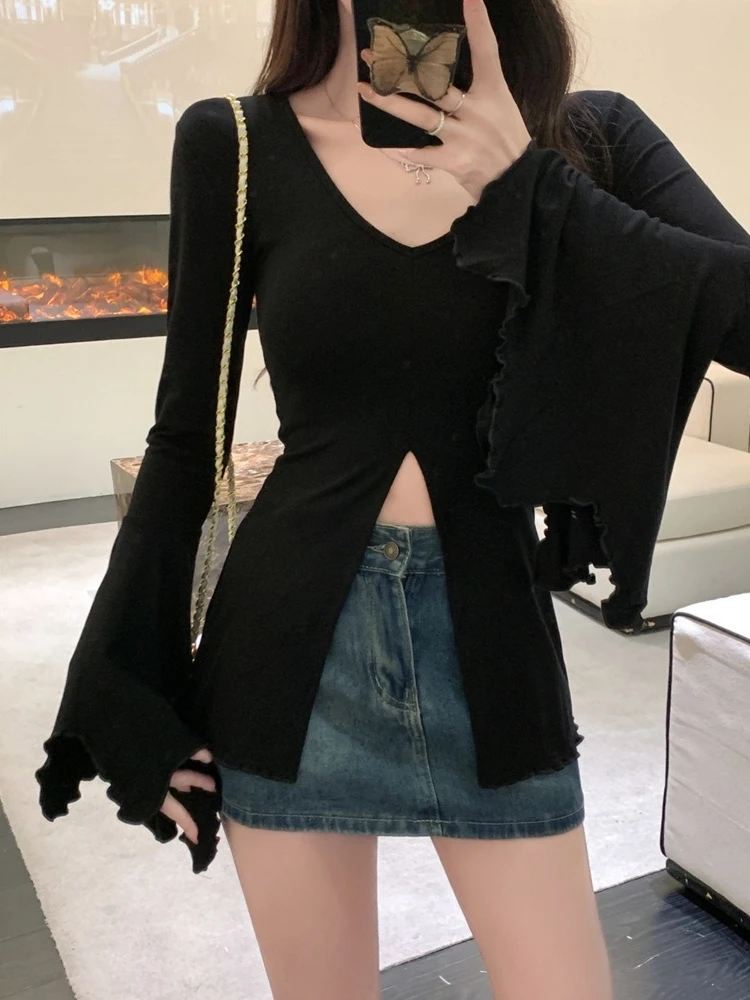 เสื้อยืดวินเทจ Y2K สำหรับผู้หญ - Embroidery Fashion บทวิจารณ์และราคา