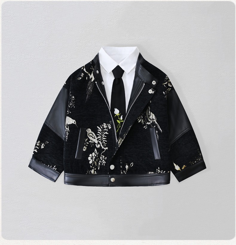 เสื้อแจ็คเก็ตหนัง PU ปักลายมอเ - Embroidery Uniforms บทวิจารณ์และราคา