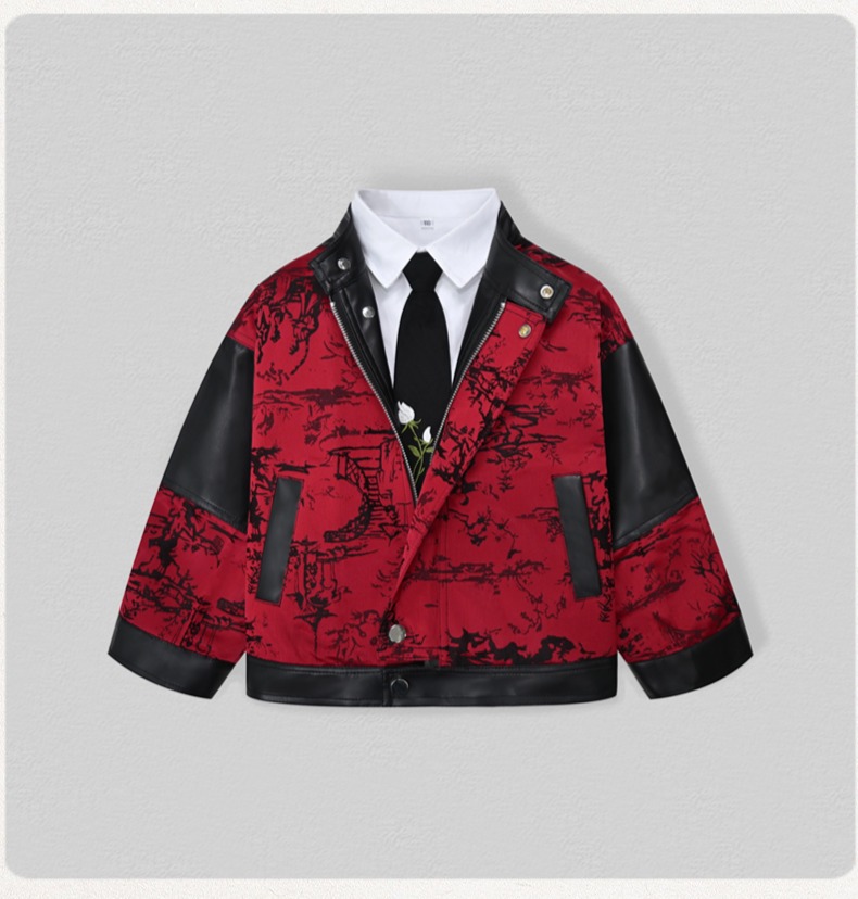 เสื้อแจ็คเก็ตหนัง PU ปักลายมอเ - Embroidery Uniforms บทวิจารณ์และราคา