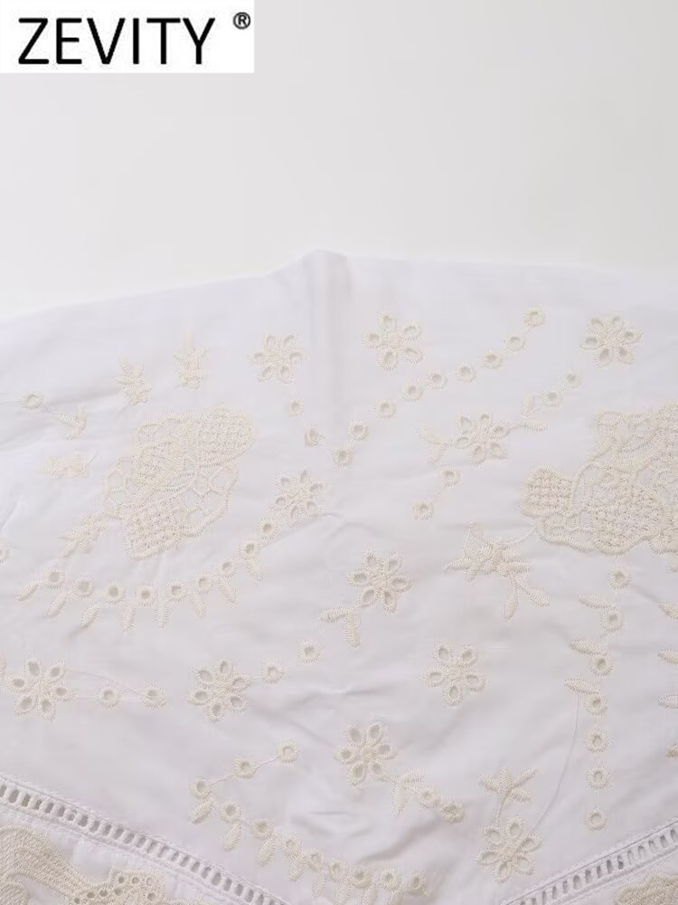 Zevity เสื้อเกาะอกปักลายเซ็กซี - Embroidery Online บทวิจารณ์และราคา