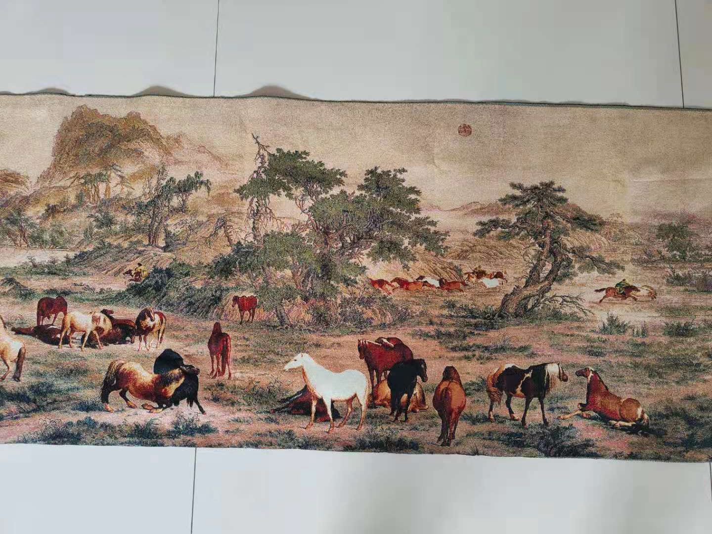 5M Super ขนาดจีนผ้าไหมเย็บปักถ - Embroidery Horse บทวิจารณ์และราคา