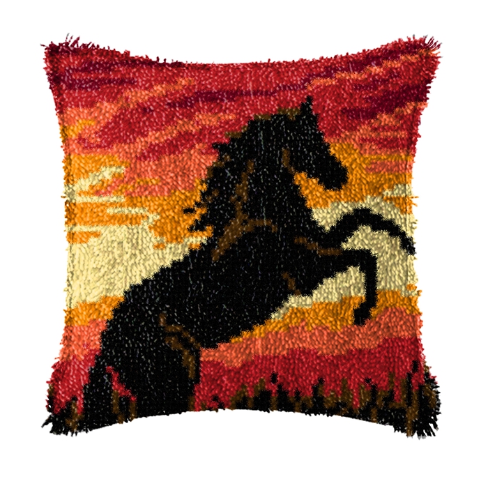 ช้างม้าสัตว์ Latch Hook ชุด Sm - Embroidery Horse บทวิจารณ์และราคา