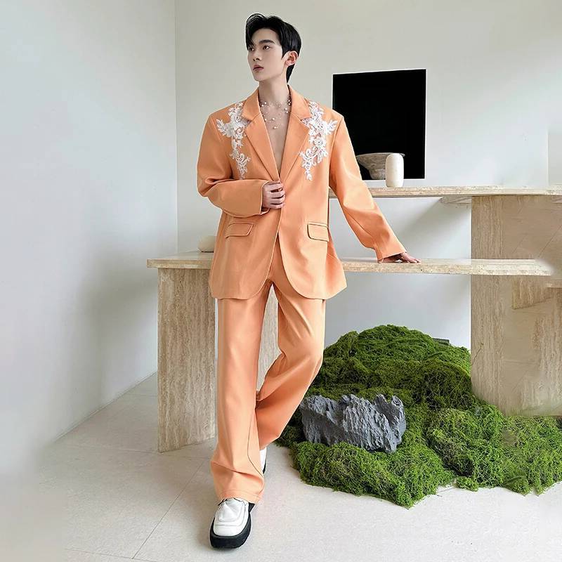 LUZHEN ชุดสูทสองชิ้นสไตล์หรูหร - Embroidery Fashion บทวิจารณ์และราคา