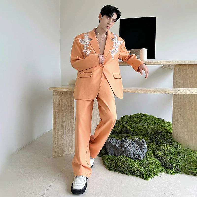 LUZHEN ชุดสูทสองชิ้นสไตล์หรูหร - Embroidery Fashion บทวิจารณ์และราคา