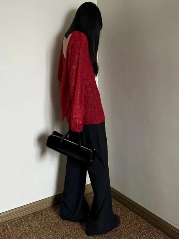 Y2K เสื้อยืดผู้หญิงถักแบบซีทรู - Embroidery Fashion บทวิจารณ์และราคา