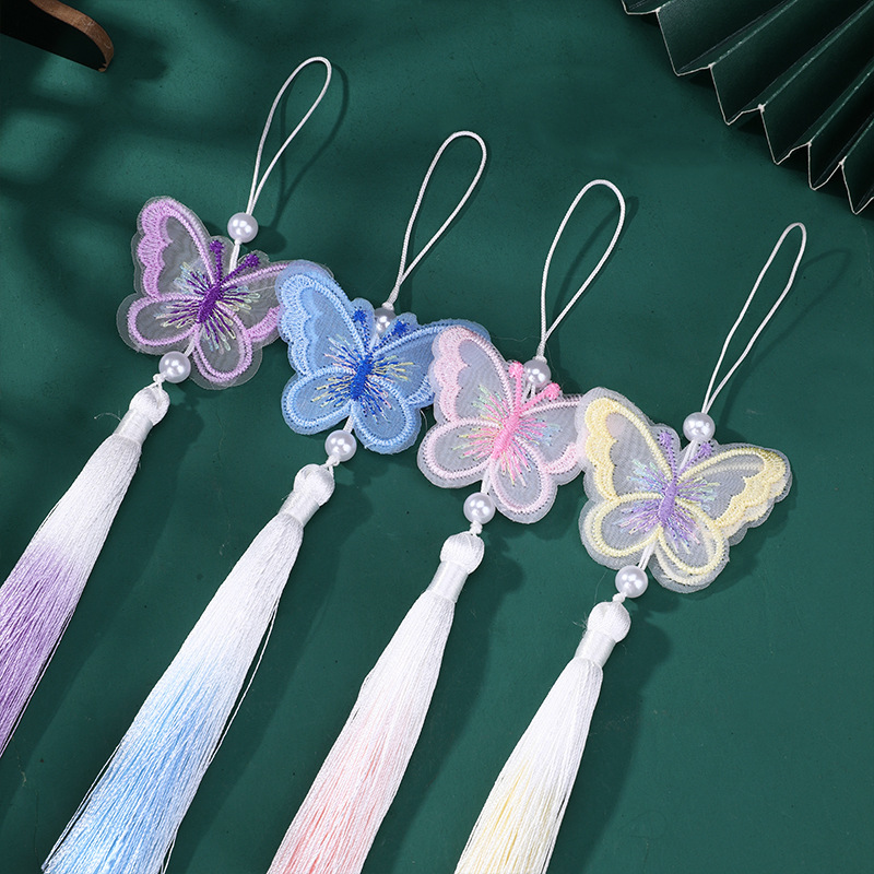 พู่ห้อยปักลายมุกผีเสื้อ สไตล์จ - Embroidery Horse บทวิจารณ์และราคา