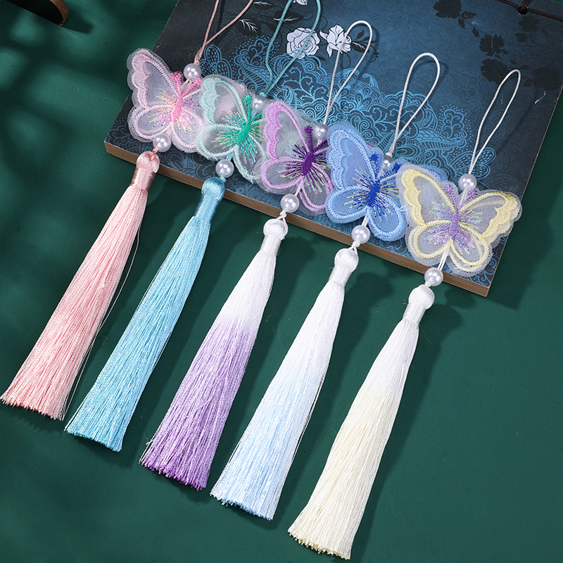 พู่ห้อยปักลายมุกผีเสื้อ สไตล์จ - Embroidery Horse บทวิจารณ์และราคา