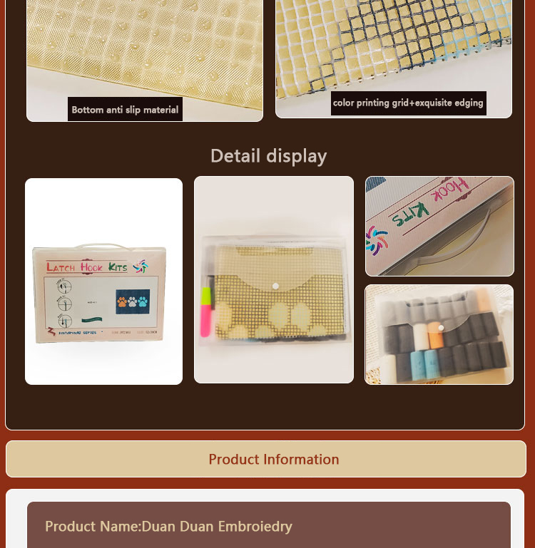 ชุดตะขอเส้นด้ายอะคริลิคที่ยังไ - Embroidery Horse บทวิจารณ์และราคา